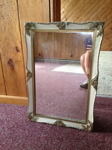 vintage vanity mirror from our bathroom
